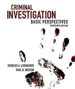 Criminal Investigation Basic Perspectives 13Th